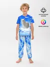 Детская пижама с брюками / Кот в облаках