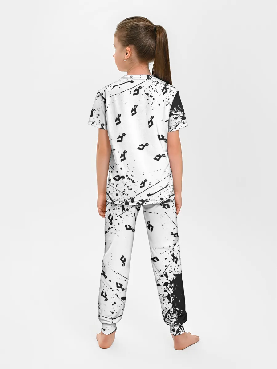 Детская пижама с брюками / KILLER QUEEN черные брызги