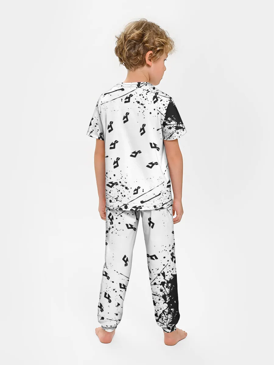 Детская пижама с брюками / KILLER QUEEN черные брызги