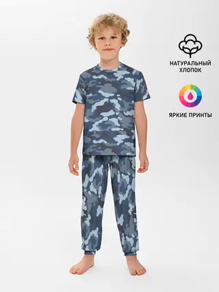 Детская пижама с брюками / Камуфляж МВД