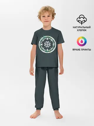 Детская пижама с брюками / Старый компас