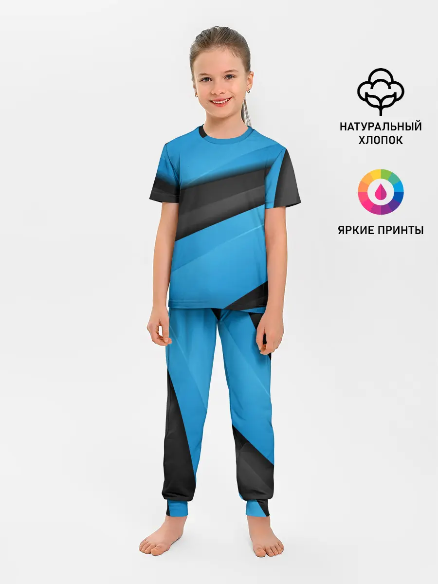 Детская пижама с брюками / Blue Sport Style
