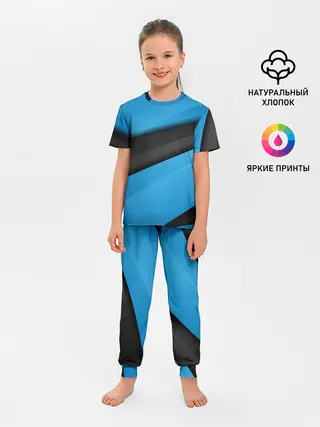 Детская пижама с брюками / Blue Sport Style