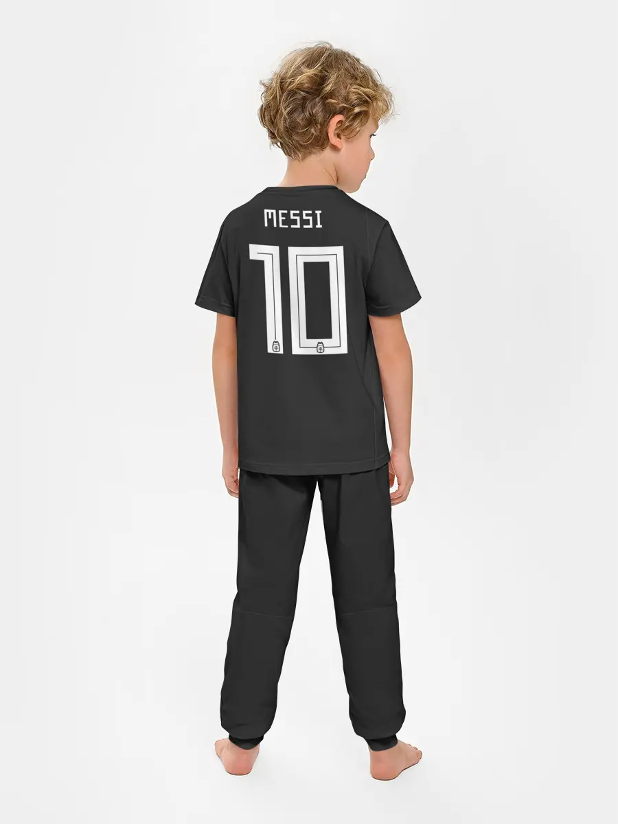 Детская пижама с брюками / Месси ЧМ 2018 гостевая