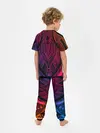 Детская пижама с брюками / Фиолетовый узор 3D