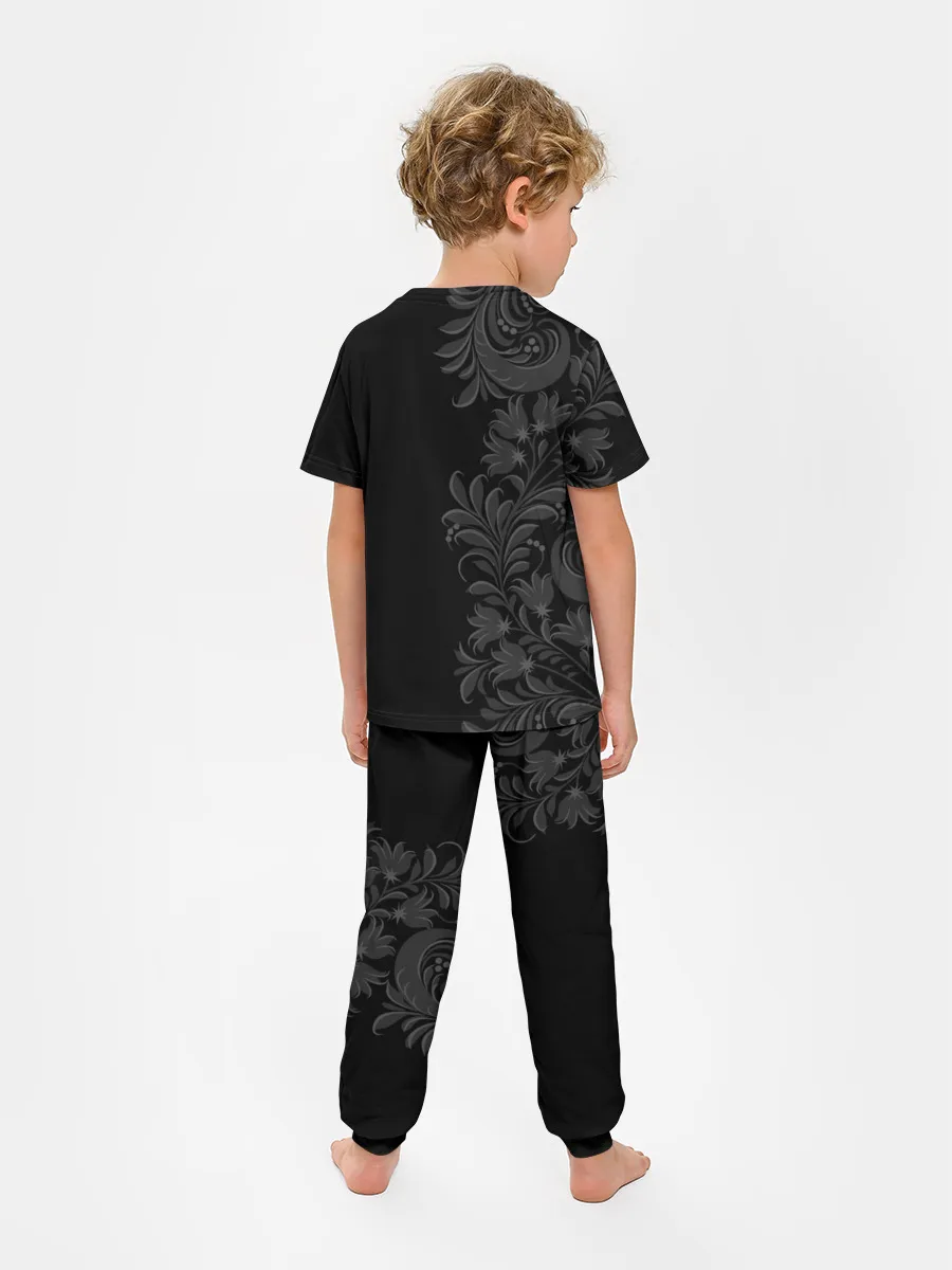 Детская пижама с брюками / Герб России и Орнамент