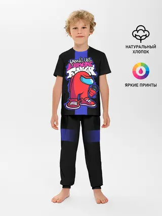 Детская пижама с брюками / Among Us FNF