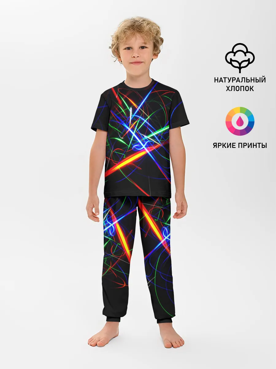 Детская пижама с брюками / ФРАКТАЛЬНЫЕ ИСКРЫ