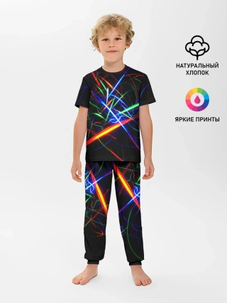 Детская пижама с брюками / ФРАКТАЛЬНЫЕ ИСКРЫ