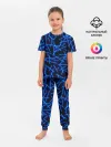 Детская пижама с брюками / Неоновые линии