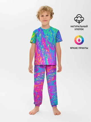 Детская пижама с брюками / НЕОНОВАЯ ПАЛИТРА