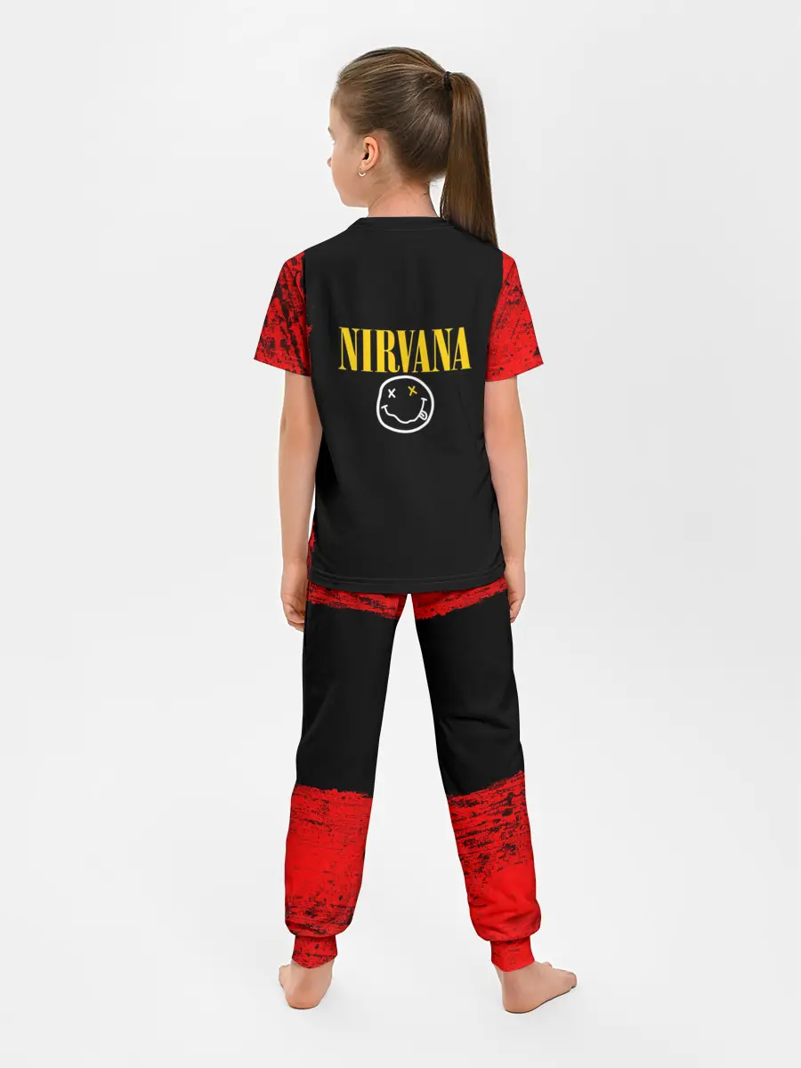 Детская пижама с брюками / КУРТ КОБЕЙН | НИРВАНА | ЛОГО