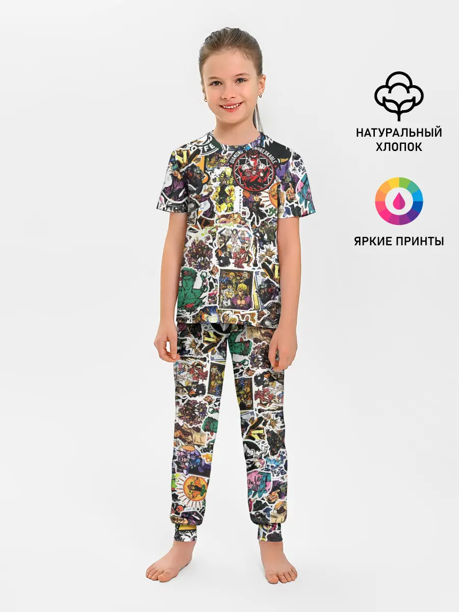 Детская пижама с брюками / JoJo’s Sticker Bombing