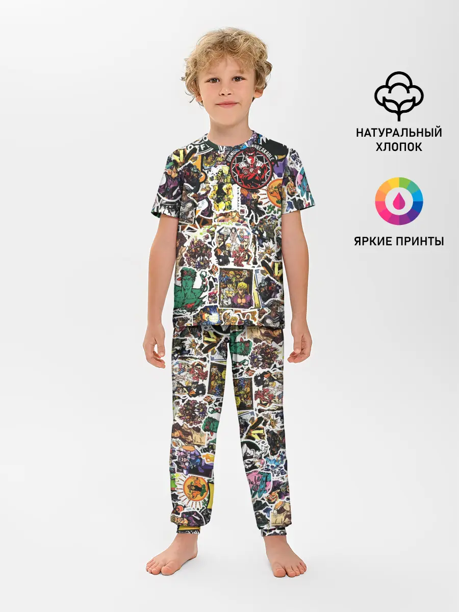 Детская пижама с брюками / JoJo’s Sticker Bombing