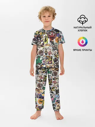 Детская пижама с брюками / JoJo’s Sticker Bombing