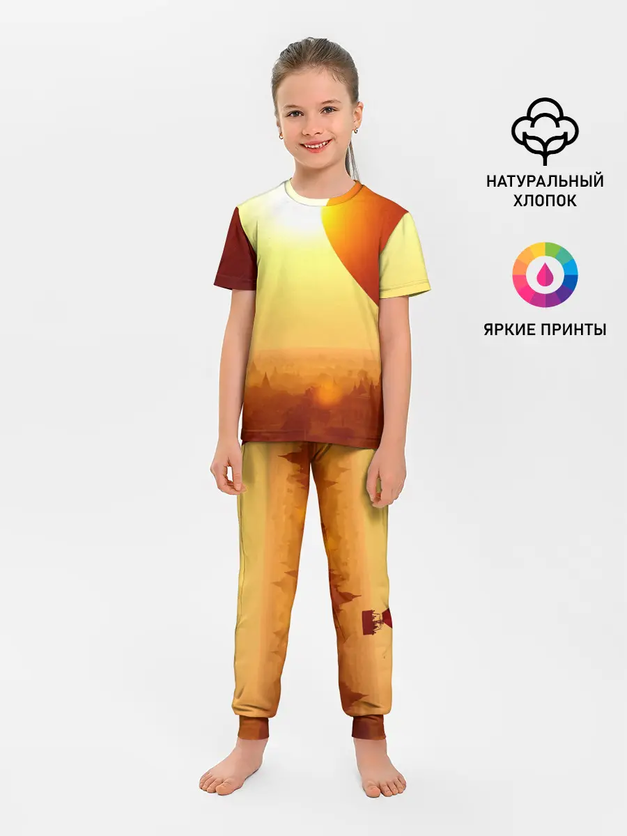 Детская пижама с брюками / Город в пустыне