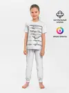 Детская пижама с брюками / киты графика