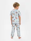 Детская пижама с брюками / Паттерн ленивец космос полет