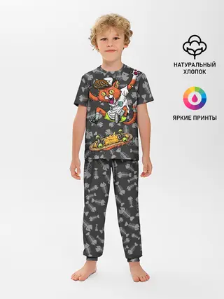 Детская пижама с брюками / SK8CAT