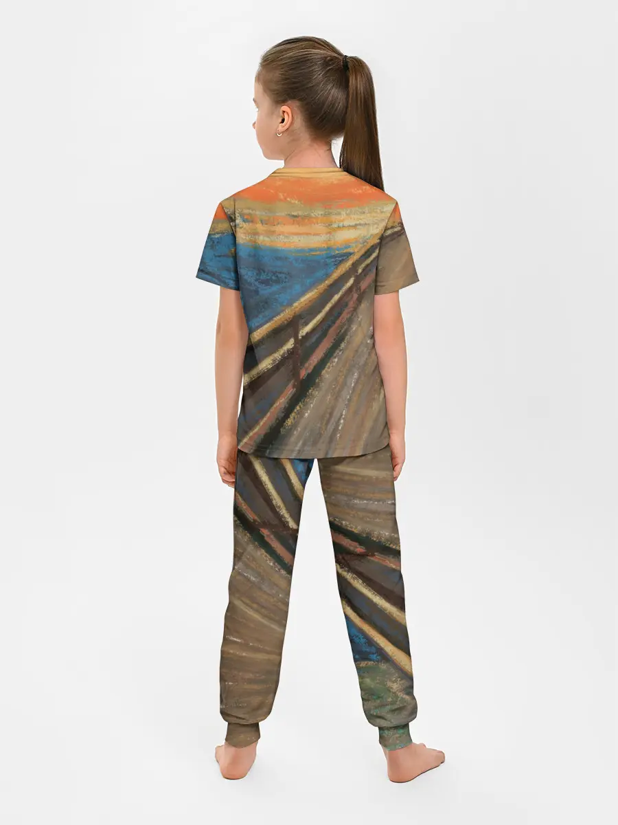 Детская пижама с брюками / Крик котика