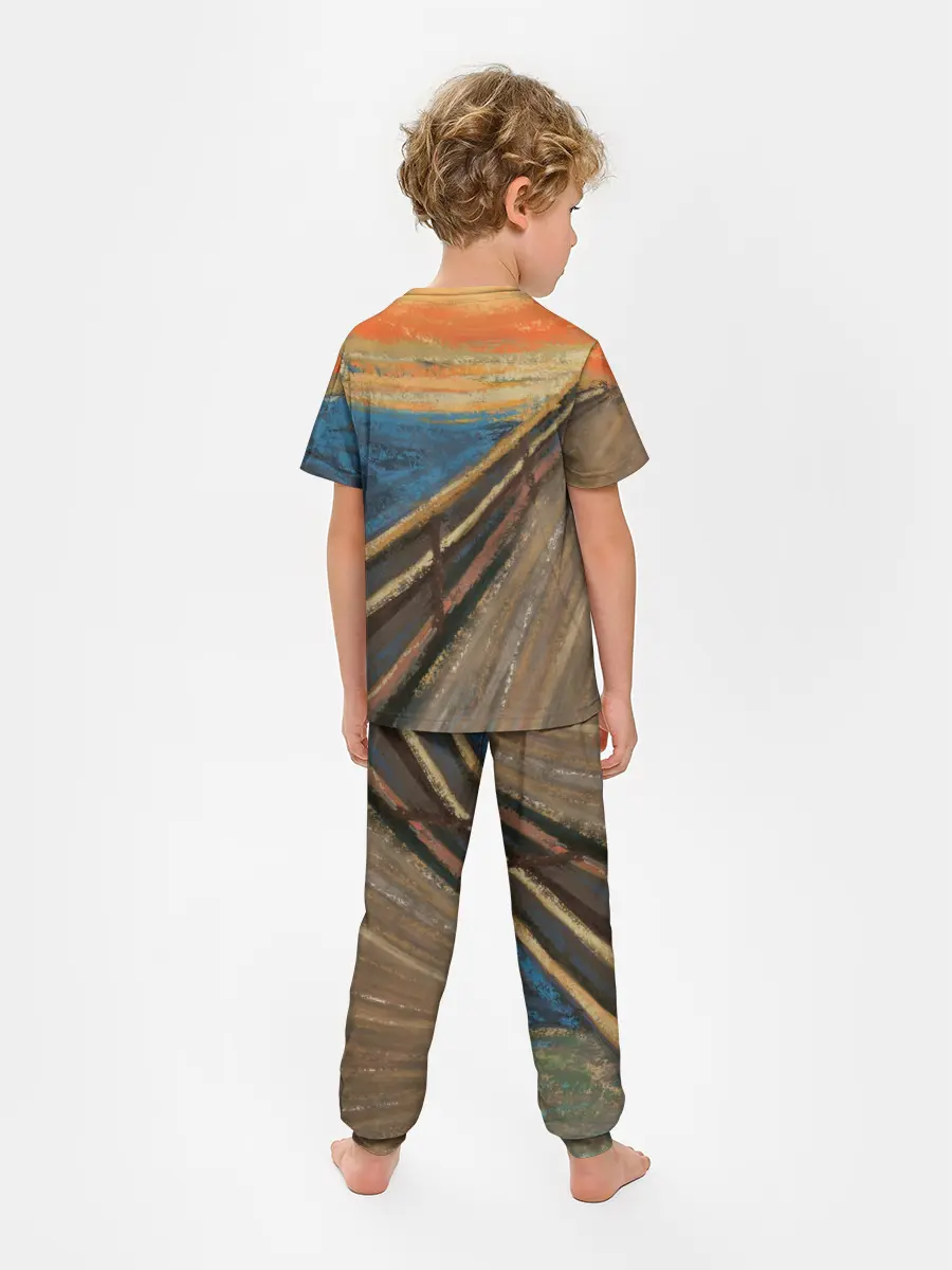 Детская пижама с брюками / Крик котика