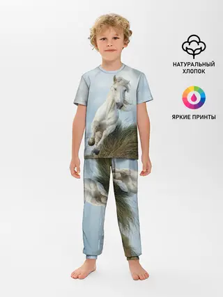 Детская пижама с брюками / Лошадь