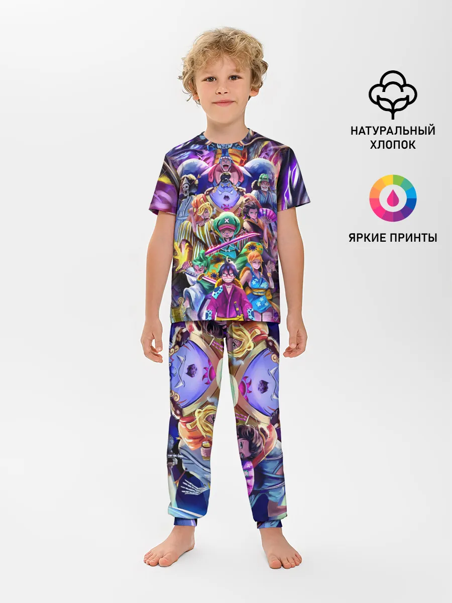Детская пижама с брюками / ONE PIECE | ВАН ПИС ПЕРСОНАЖИ