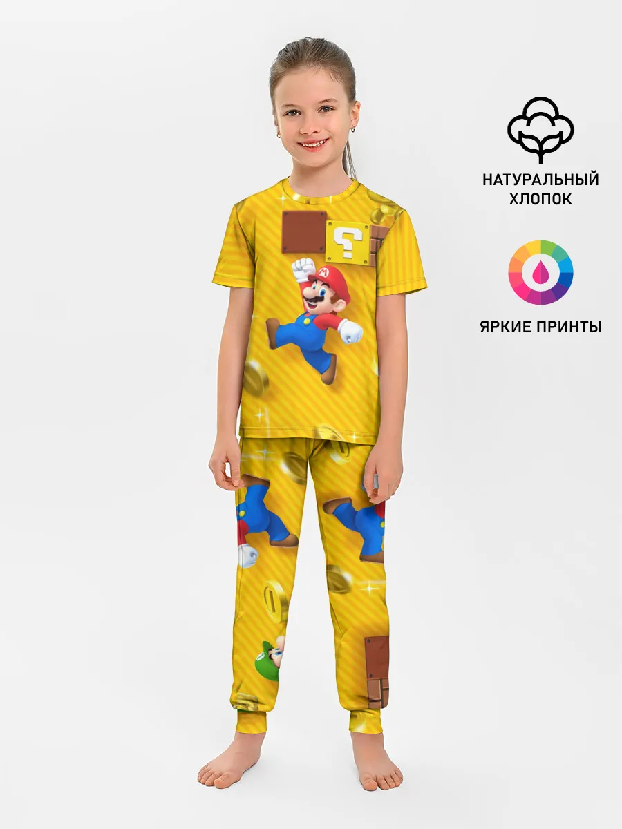 Детская пижама с брюками / Супер Марио