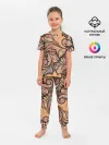 Детская пижама с брюками / дудл узоры