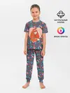 Детская пижама с брюками / Влюбленные лисички