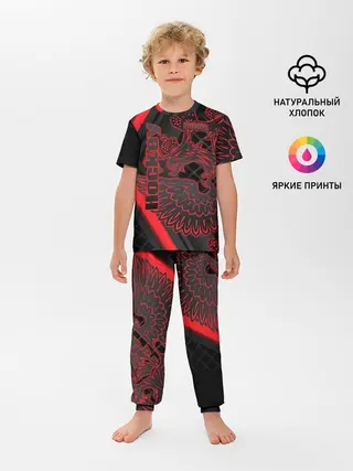 Детская пижама с брюками / Хоккей