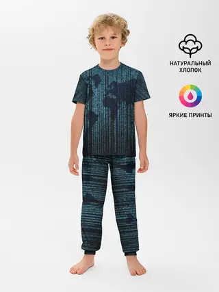 Детская пижама с брюками / Цифровой Мир