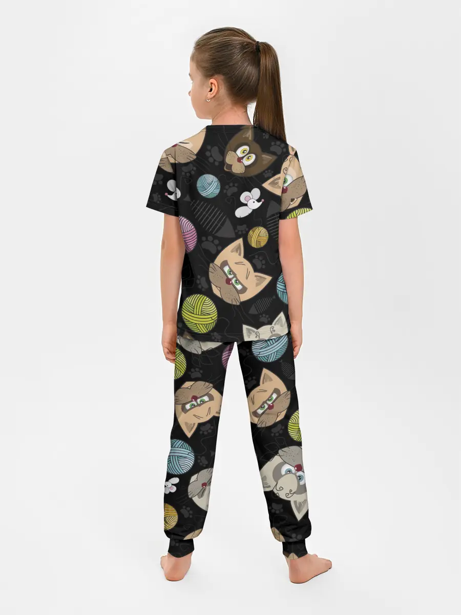Детская пижама с брюками / Злой кот.