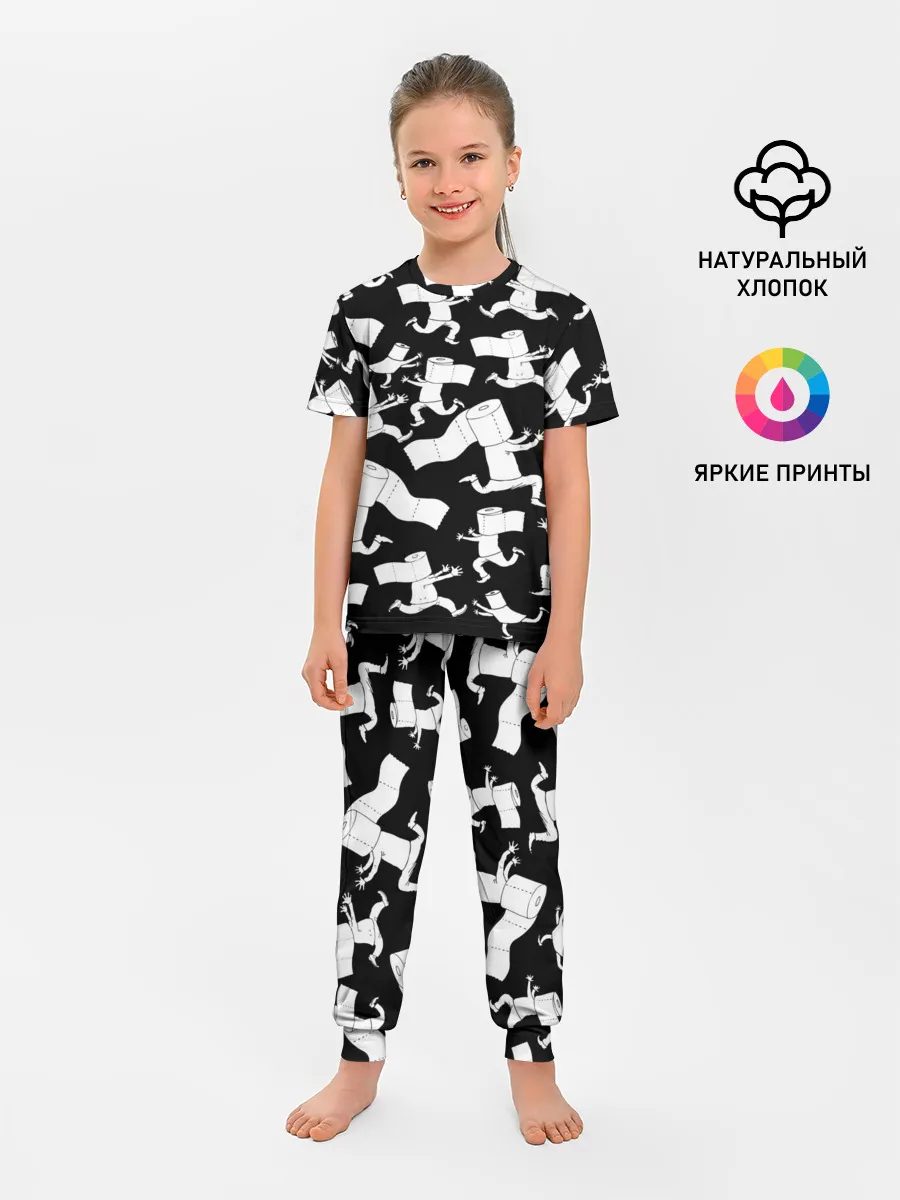 Детская пижама с брюками / Коронавирус