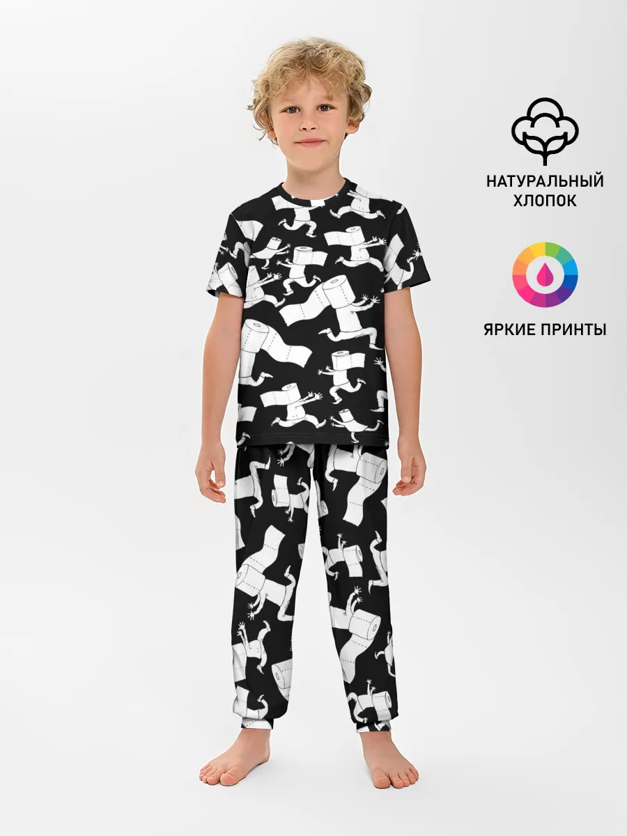 Детская пижама с брюками / Коронавирус