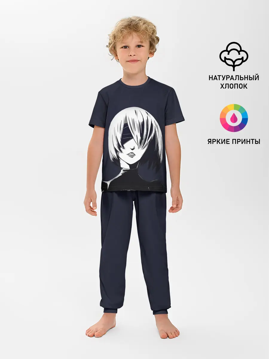 Детская пижама с брюками / Nier Automata | 2B