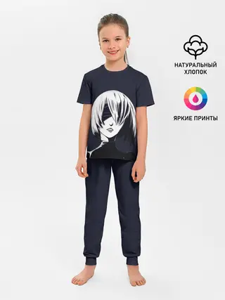 Детская пижама с брюками / Nier Automata | 2B