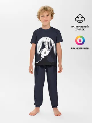 Детская пижама с брюками / Nier Automata | 2B
