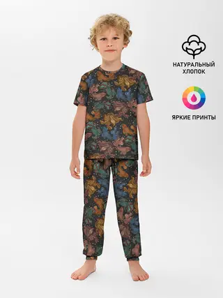 Детская пижама с брюками / Тайские рыбки