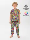 Детская пижама с брюками / РАЗНОЦВЕТНЫЙ ПАЗЛ