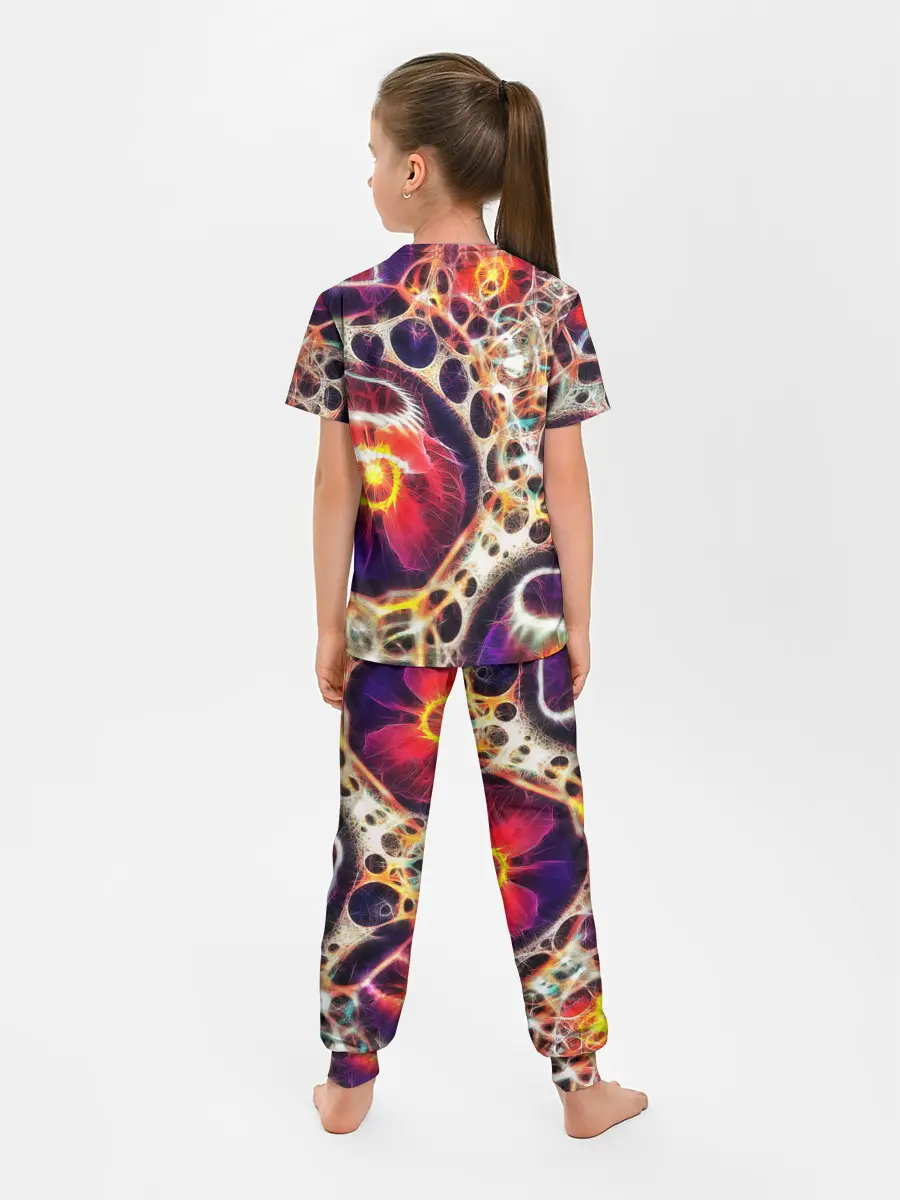 Детская пижама с брюками / Абстракция / Психоделика