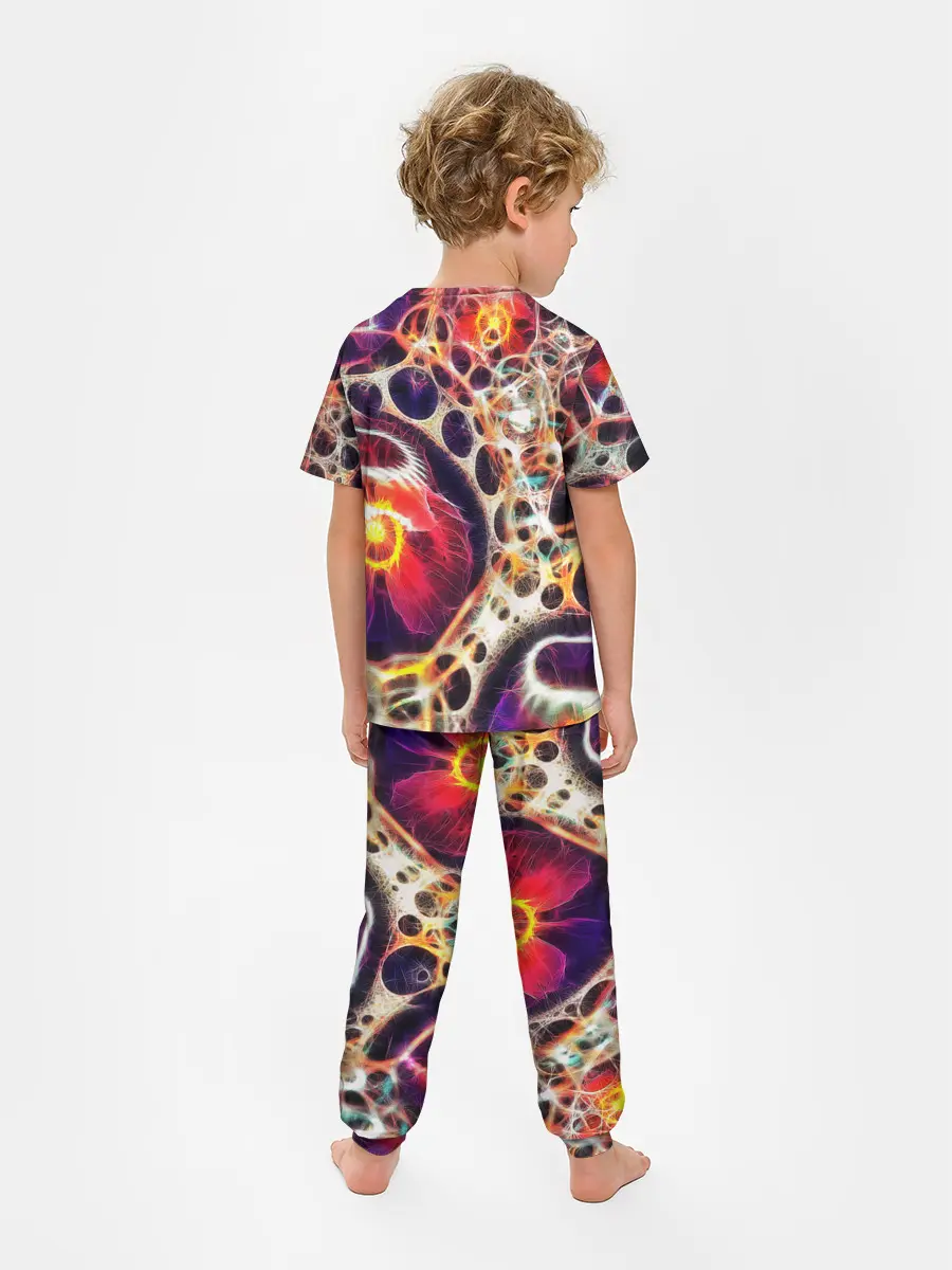 Детская пижама с брюками / Абстракция / Психоделика