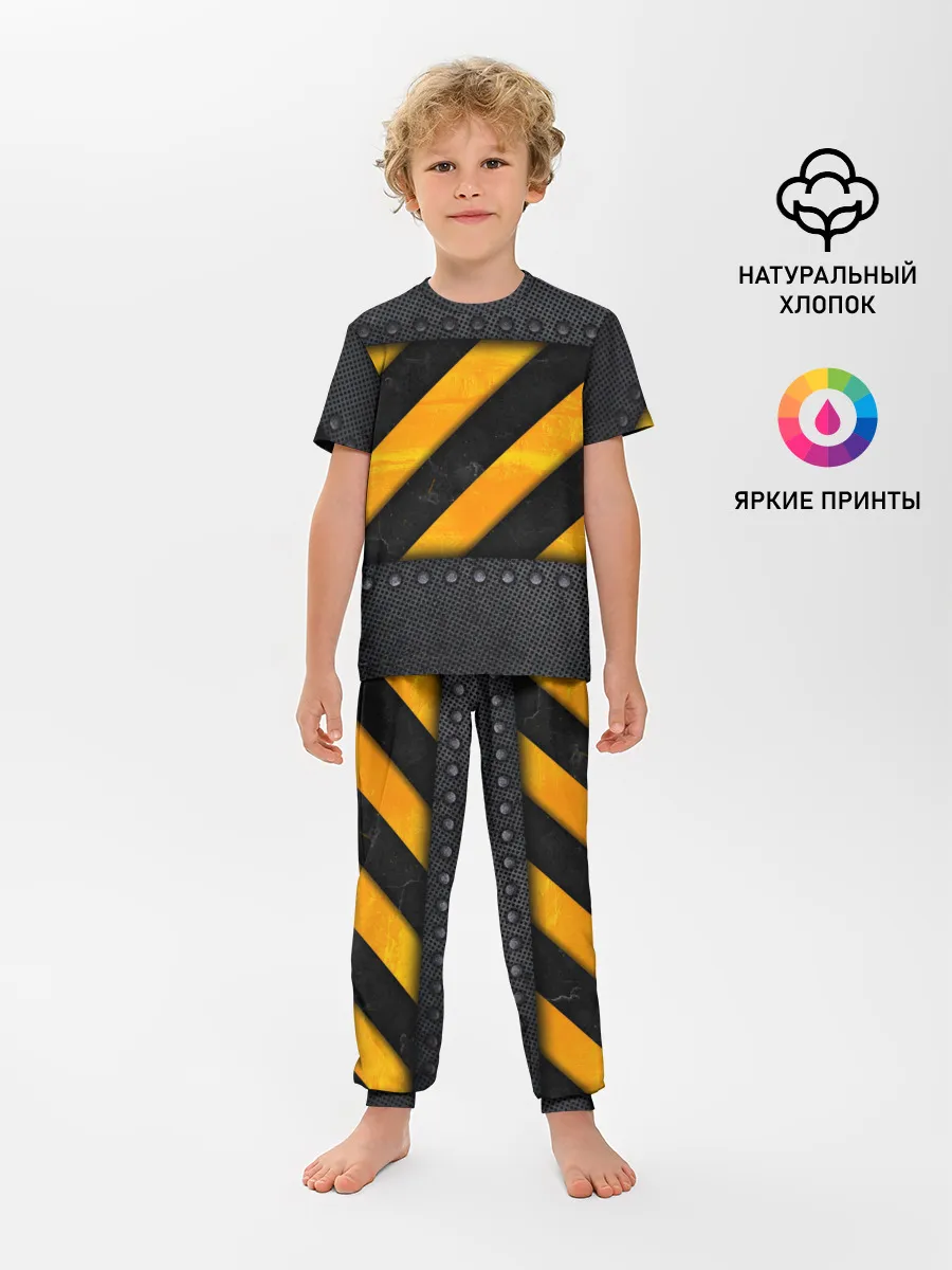 Детская пижама с брюками / Металлическая преграда