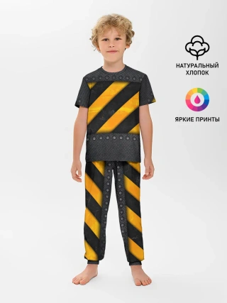 Детская пижама с брюками / Металлическая преграда