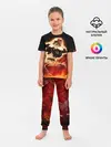 Детская пижама с брюками / Аста в маске огонь и пламя