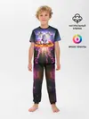Детская пижама с брюками / Кот на пицце