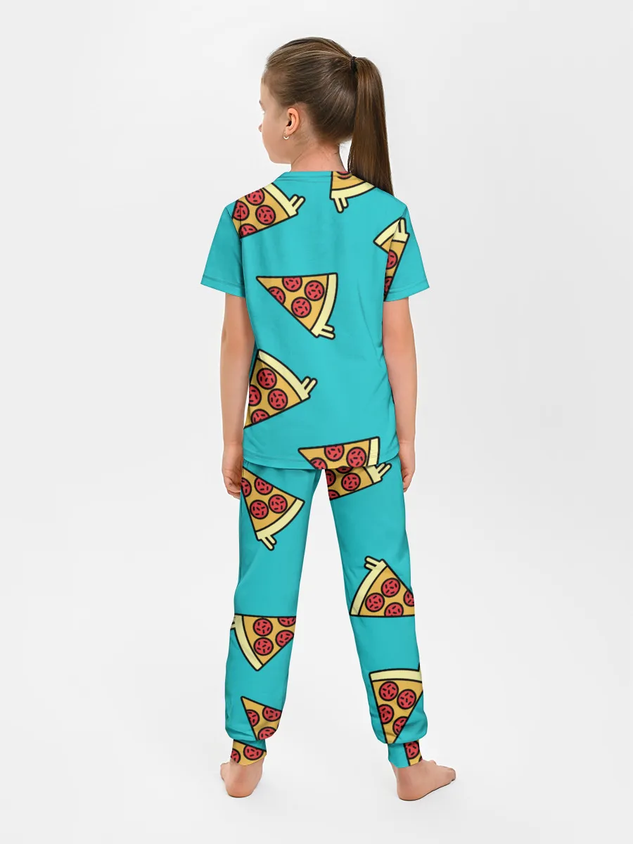 Детская пижама с брюками / пицца