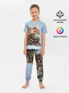 Детская пижама с брюками / Бенгальский кот