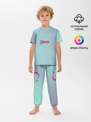 Детская пижама с брюками / В стиле Drive
