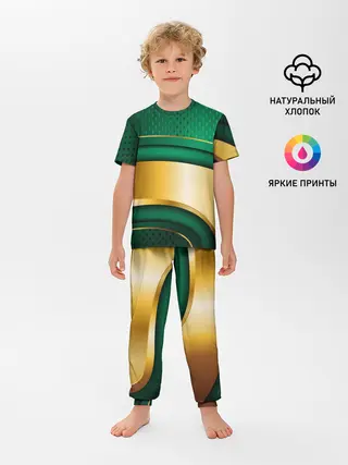 Детская пижама с брюками / GREEN GOLD 3D